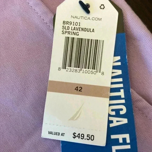 NWT NAUTICA CLIPPER SHORT CLASSIC FIT  MENS SIZE 42 INSEAM IS 8.5 “ LAVENDWR - Picture 5 of 11